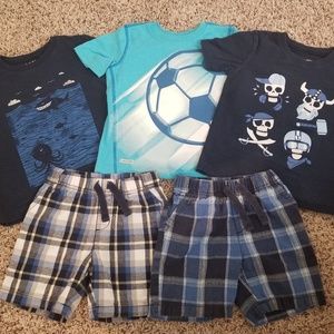 4T t-shirts and shorts lot (5 pieces)